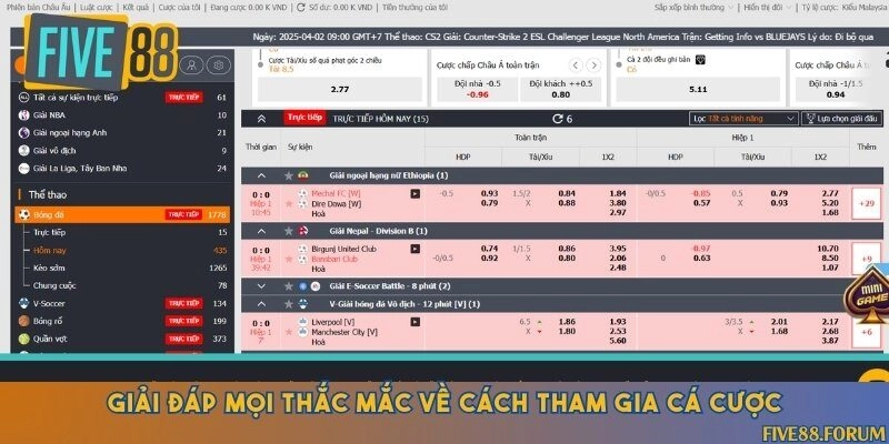 Một số câu được hỏi nhiều nhất về cá cược thể thao
