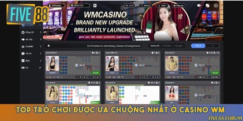 Nhiều trò chơi hấp dẫn cùng mức cược siêu hời